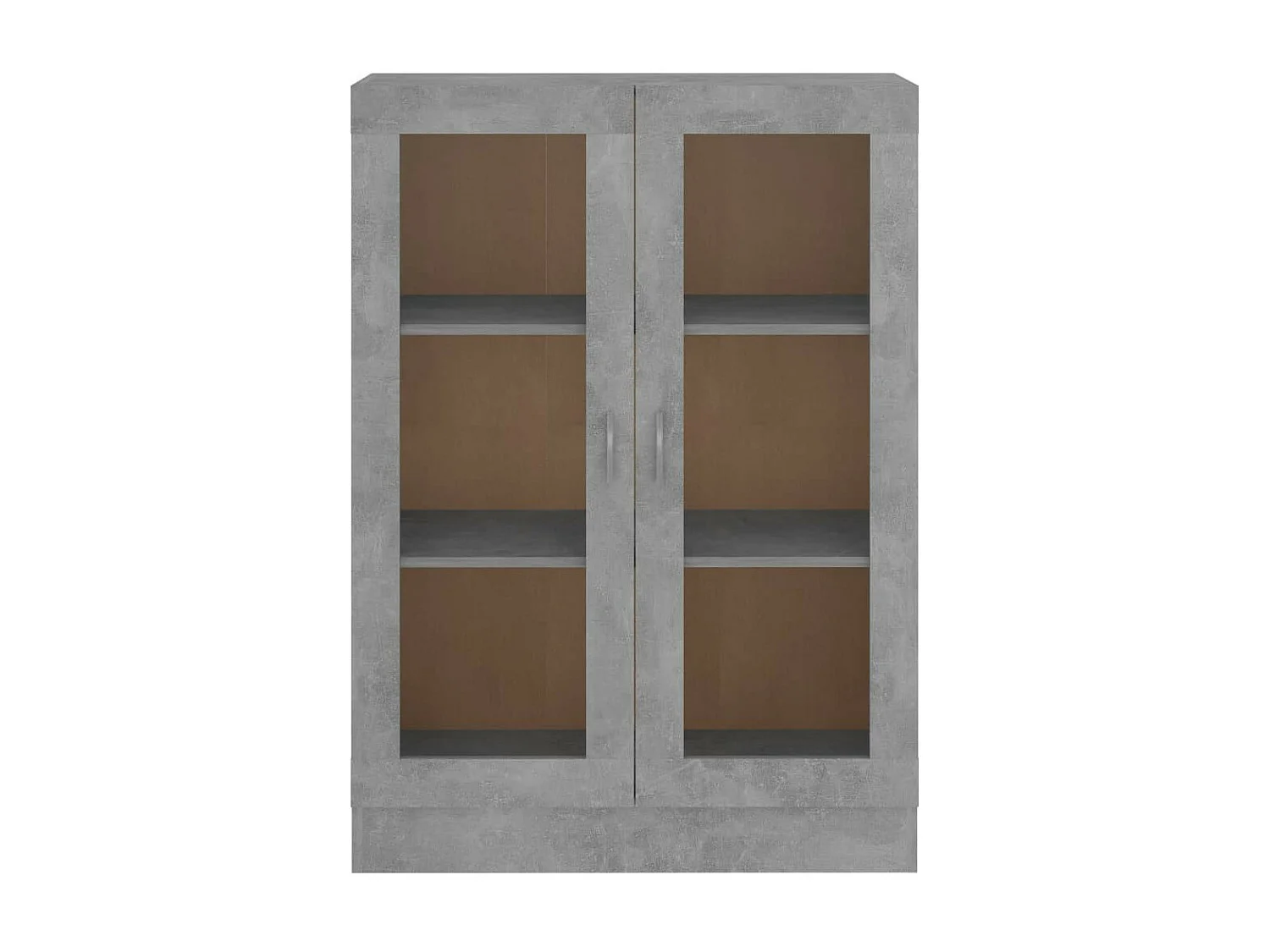 Armoire à vitrine Gris béton 82,5x30,5x115