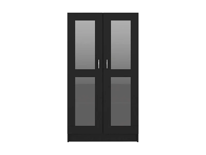 Armoire à vitrine Noir 82,5x30,5x150