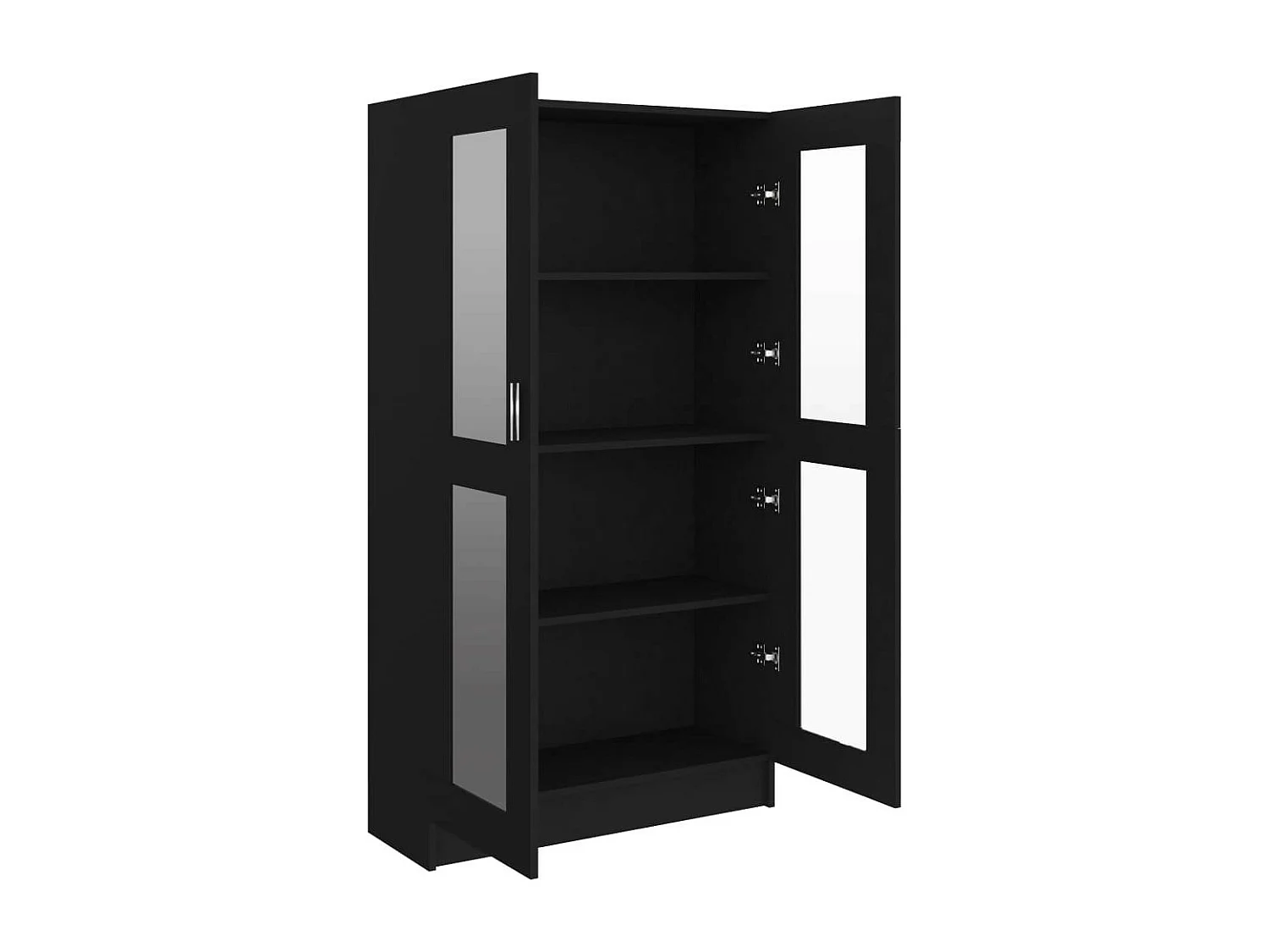 Armoire à vitrine Noir 82,5x30,5x150
