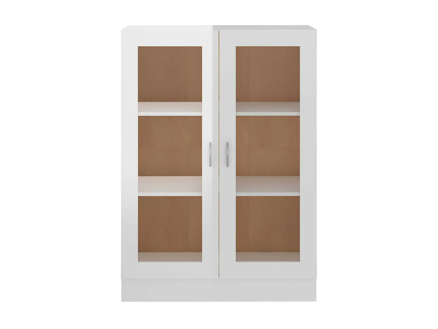 Armoire à vitrine Blanc brillant 82,5x30,5x115