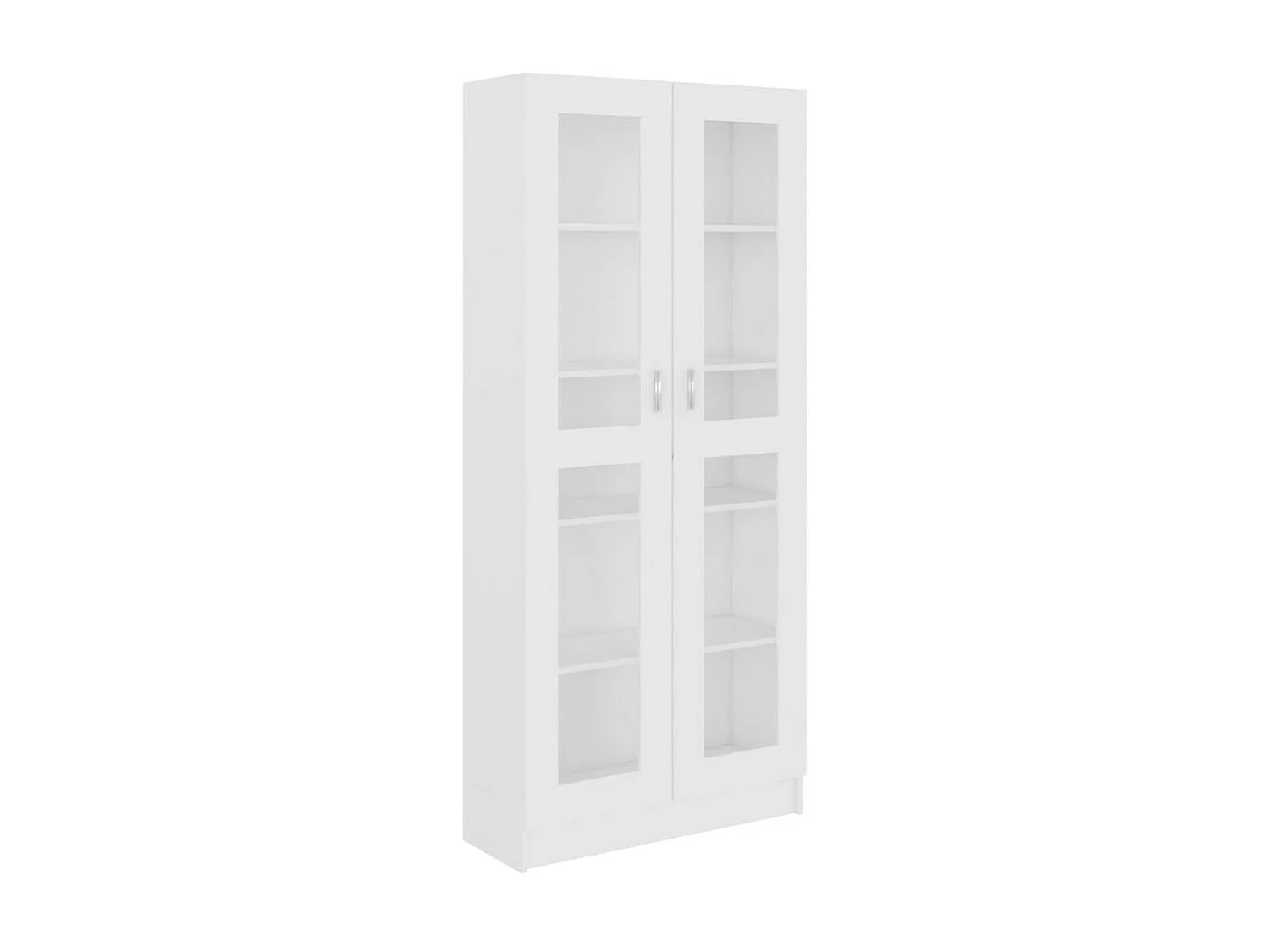 Armoire à vitrine Blanc 82,5x30,5x185,5