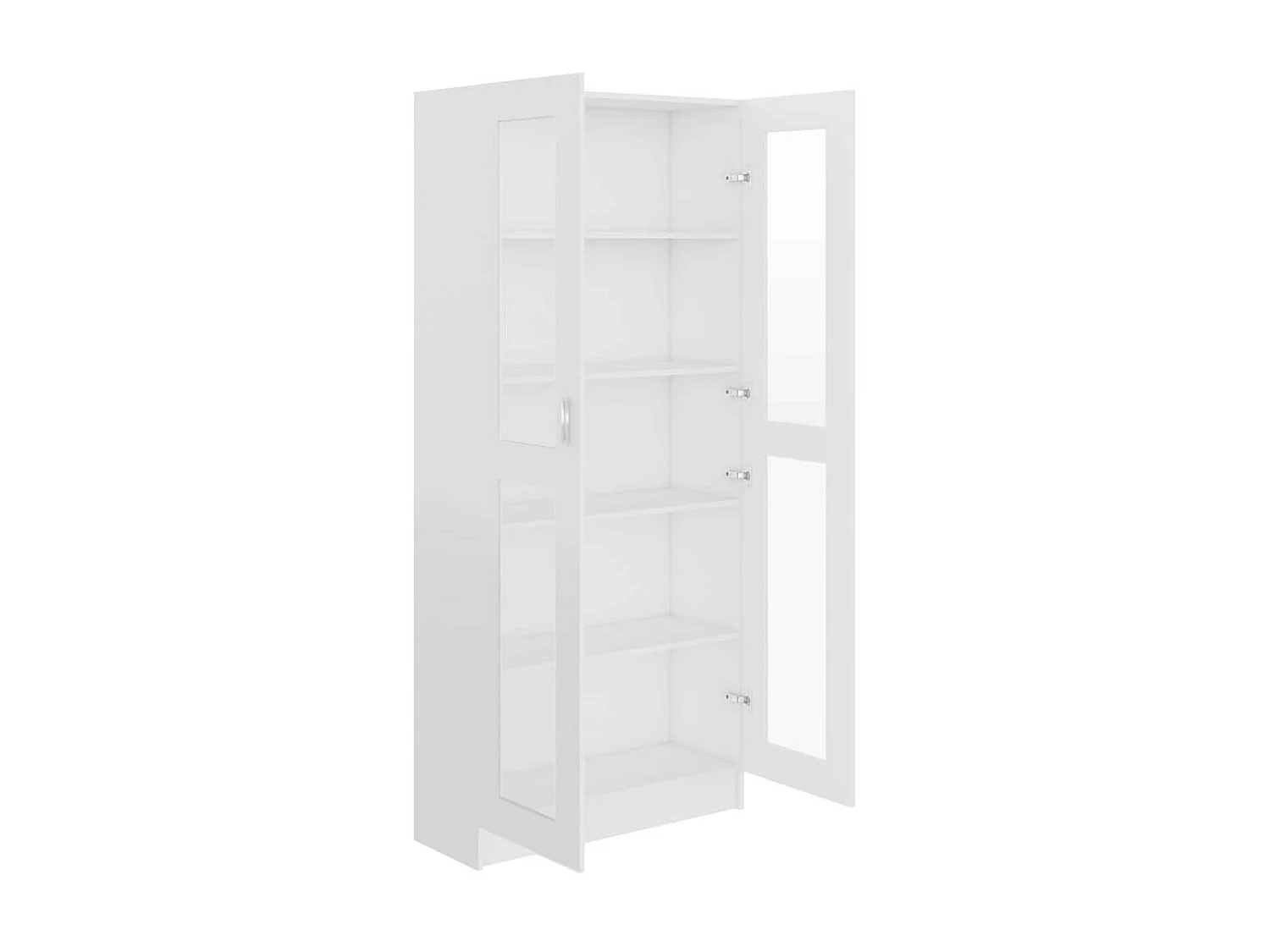 Armoire à vitrine Blanc 82,5x30,5x185,5