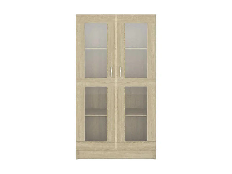 Armoire à vitrine Chêne sonoma 82,5x30,5x150