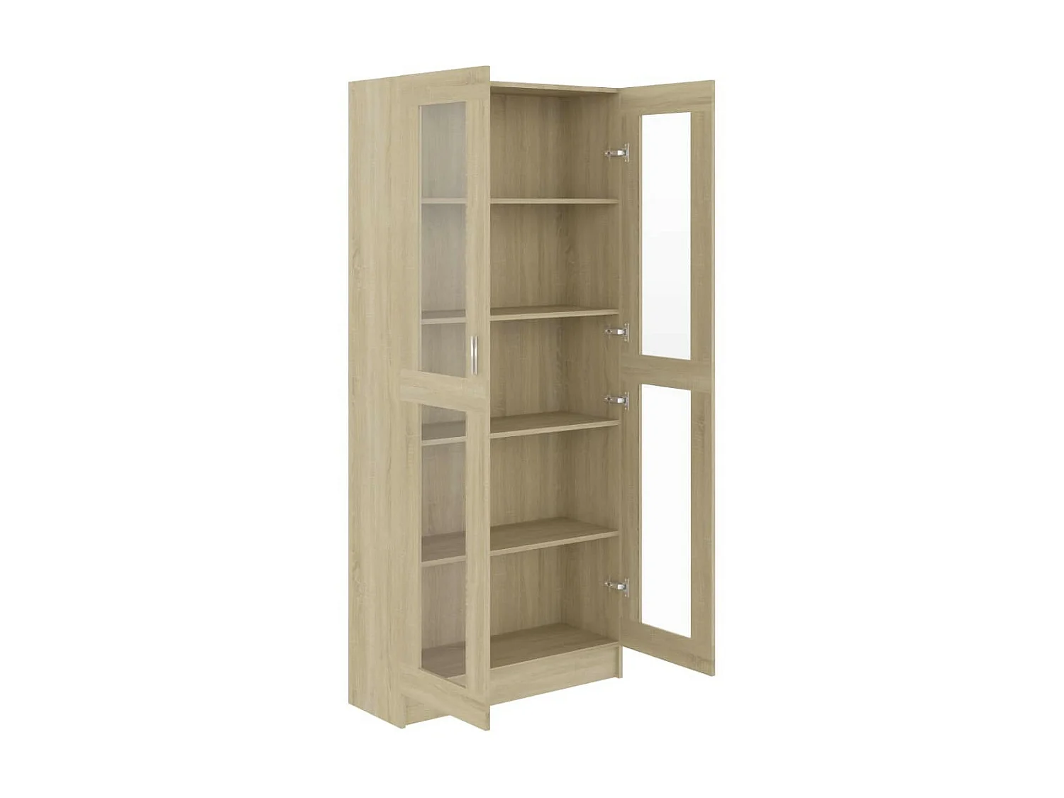 Armoire à vitrine Chêne sonoma 82,5x30,5x185,5