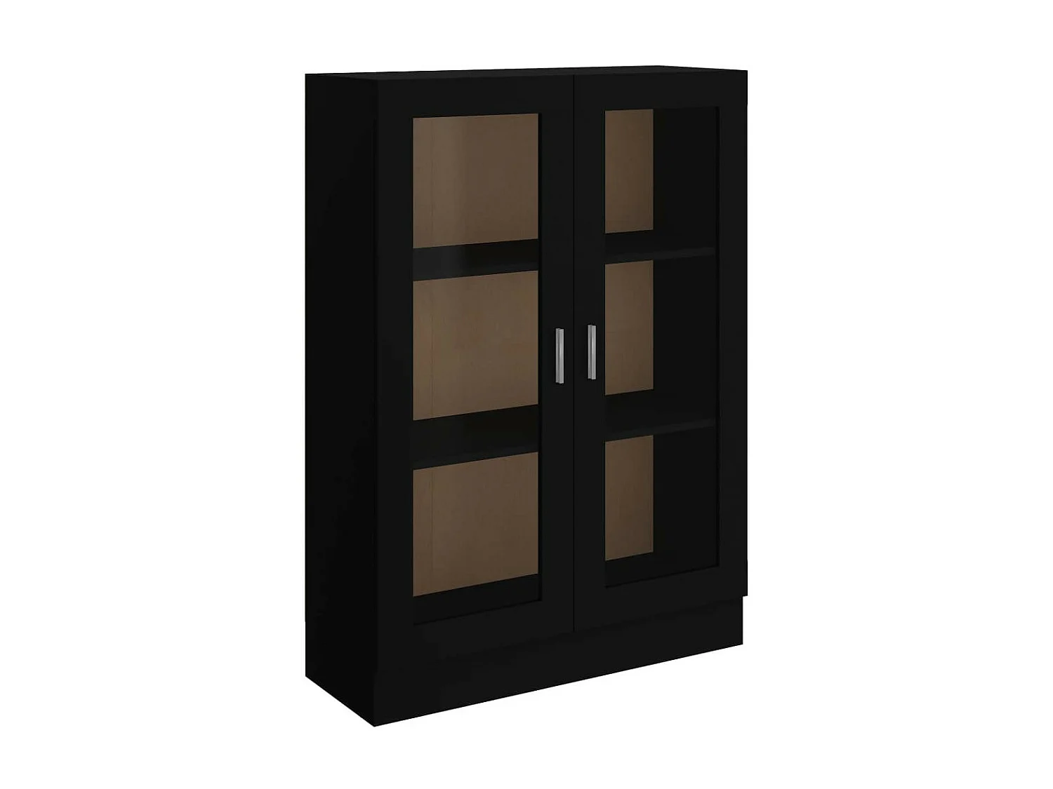 Armoire à vitrine Noir 82,5x30,5x115