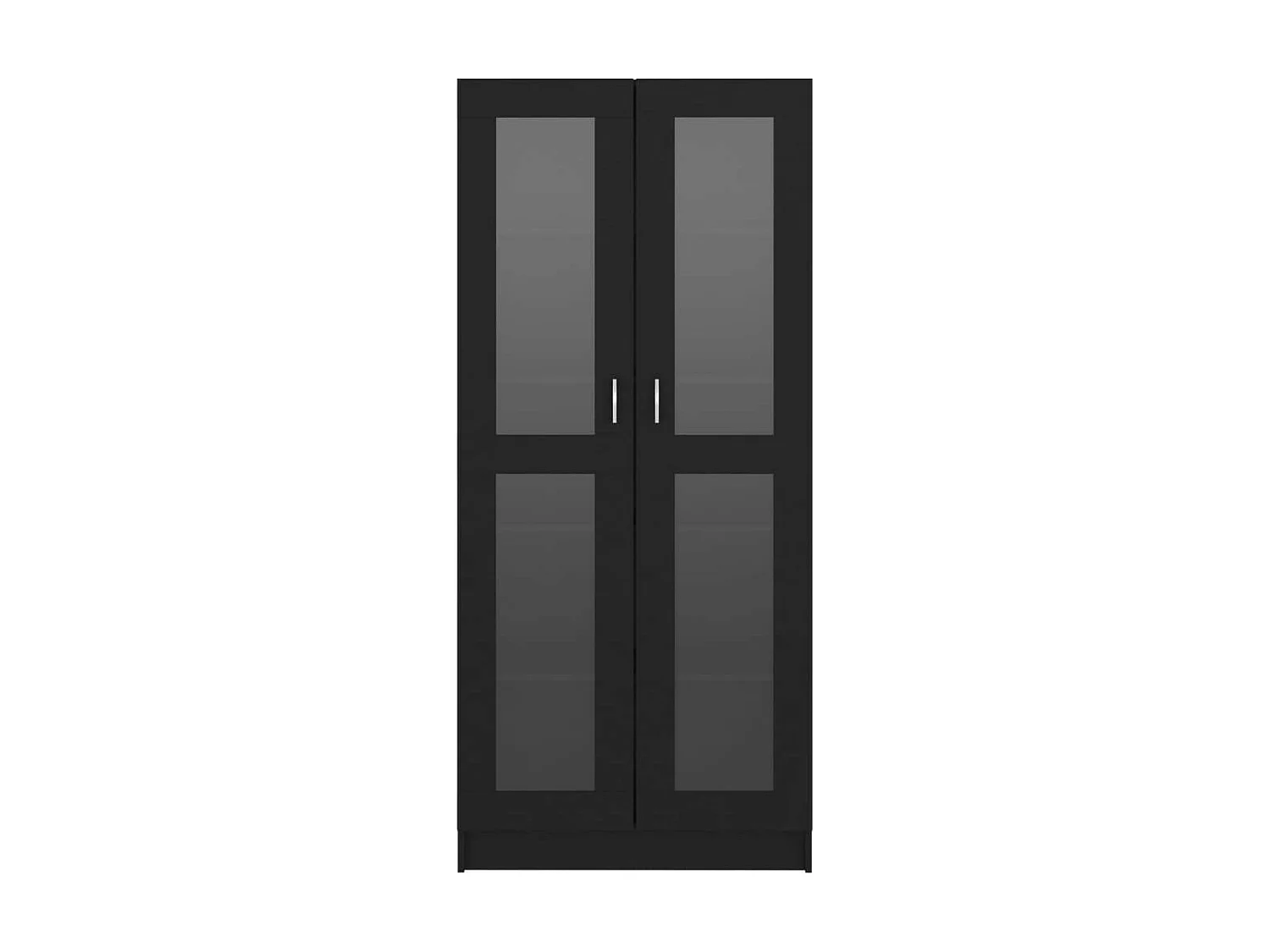 Armoire à vitrine Noir 82,5x30,5x185,5
