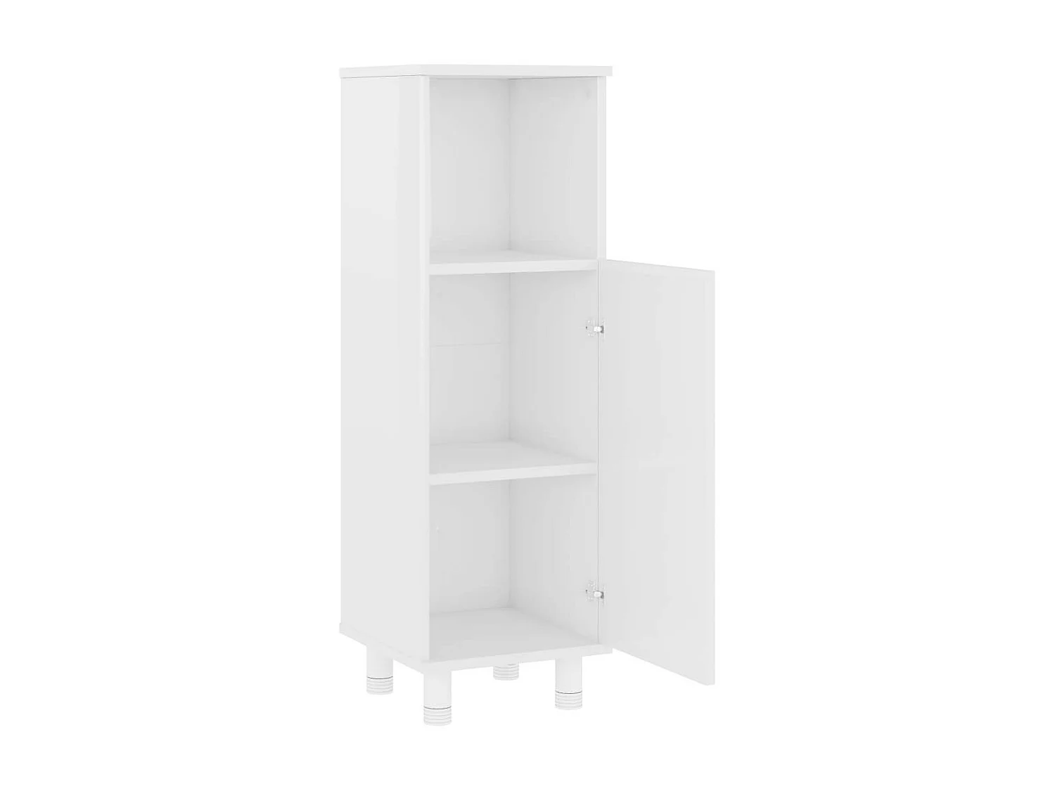 Armoire de salle de bain Blanc brillant 30x30x95 2