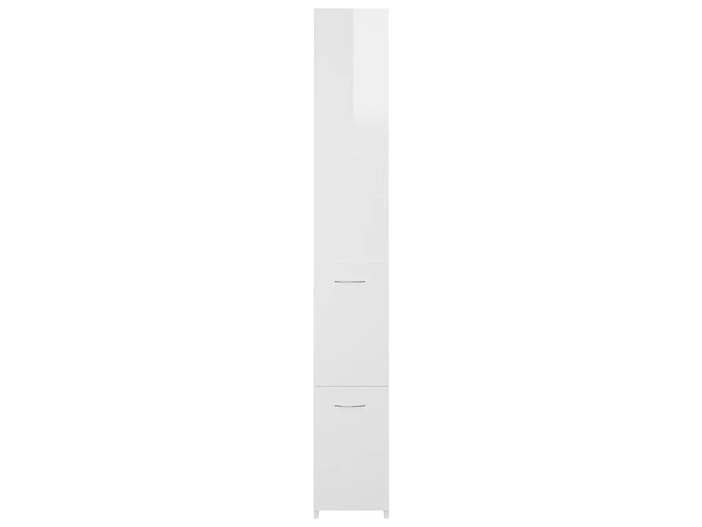 Colonne de salle de bain Blanc brillant 25x25x170
