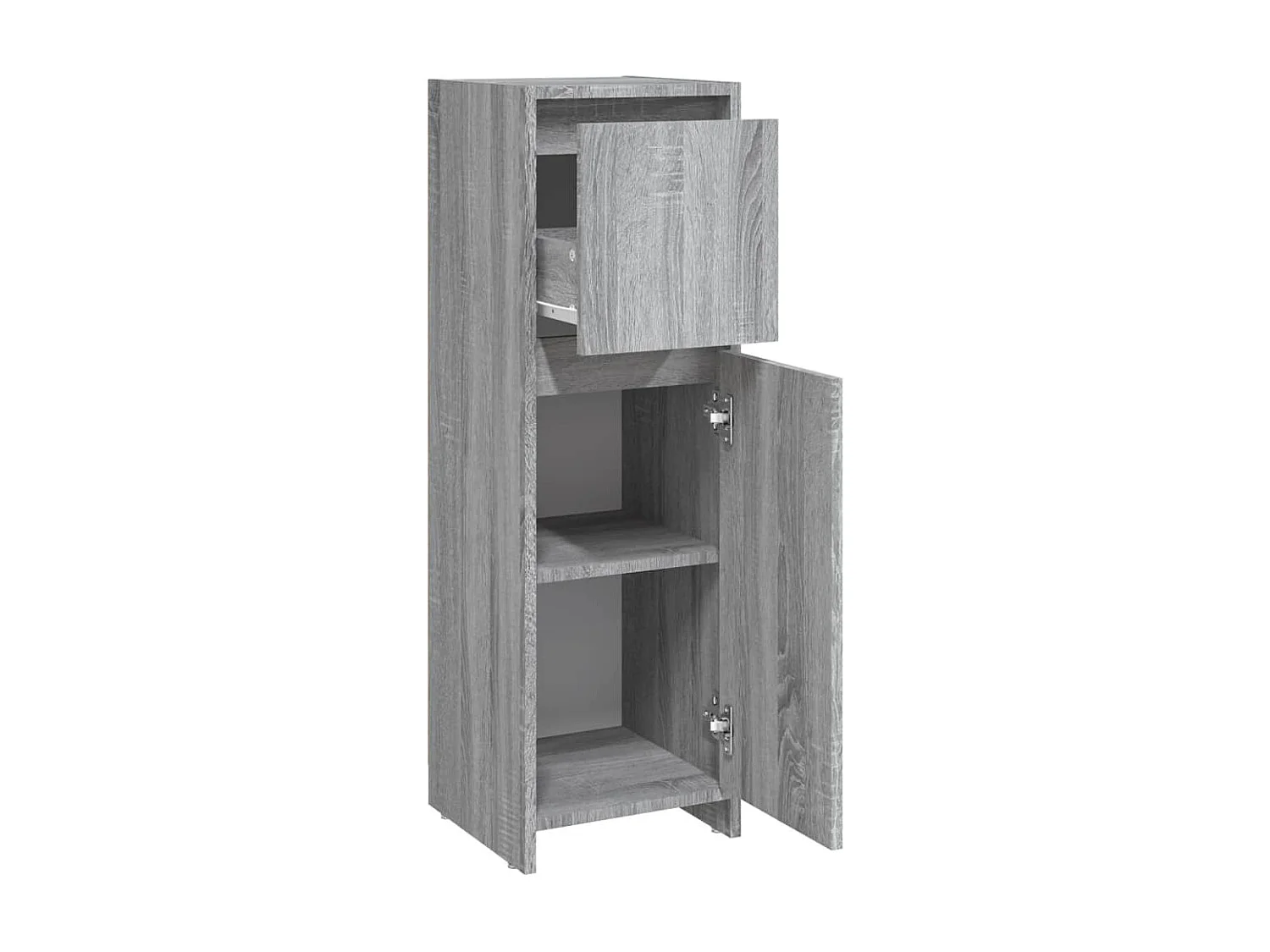 Armoire de bain Sonoma gris 30x30x95 Bois d'ingénierie
