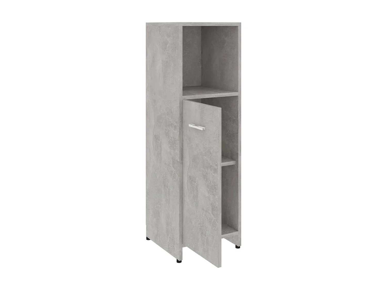 Armoire de salle de bain Gris béton 30x30x95 3