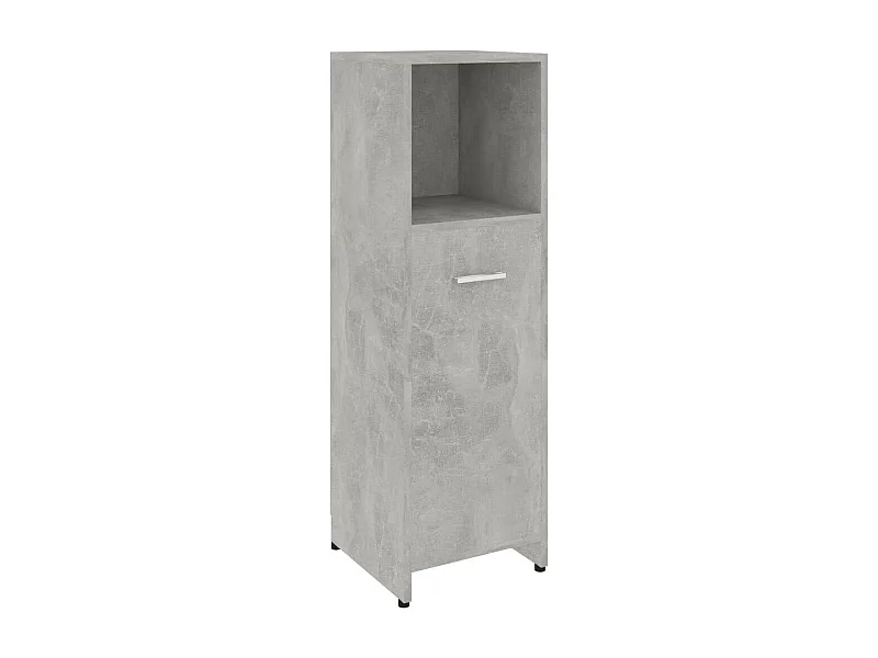 Armoire de salle de bain Gris béton 30x30x95 3