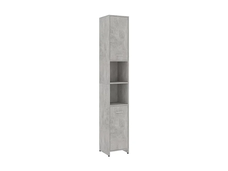 Colonne de salle de bain Gris béton 30x30x183,5