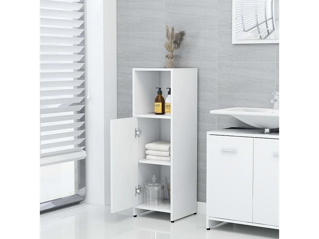 Armoire de salle de bain Blanc 30x30x95 2