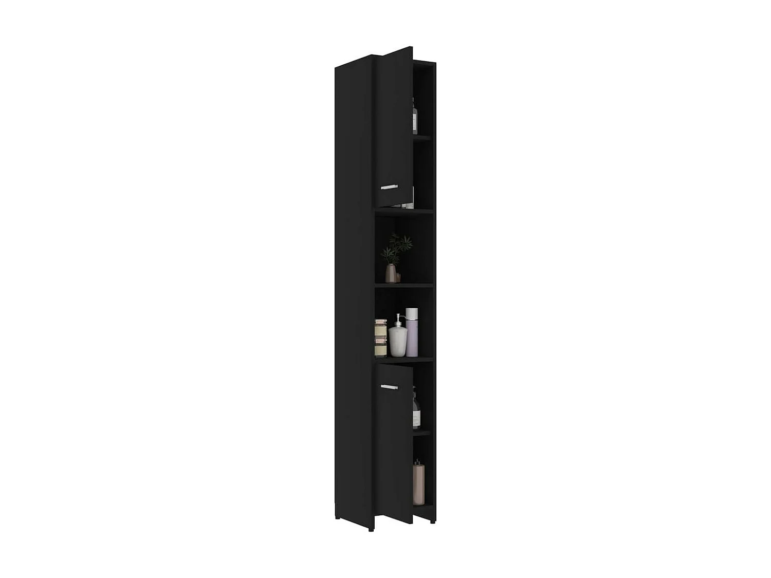 Armoire de salle de bain Noir 30x30x183,5 2