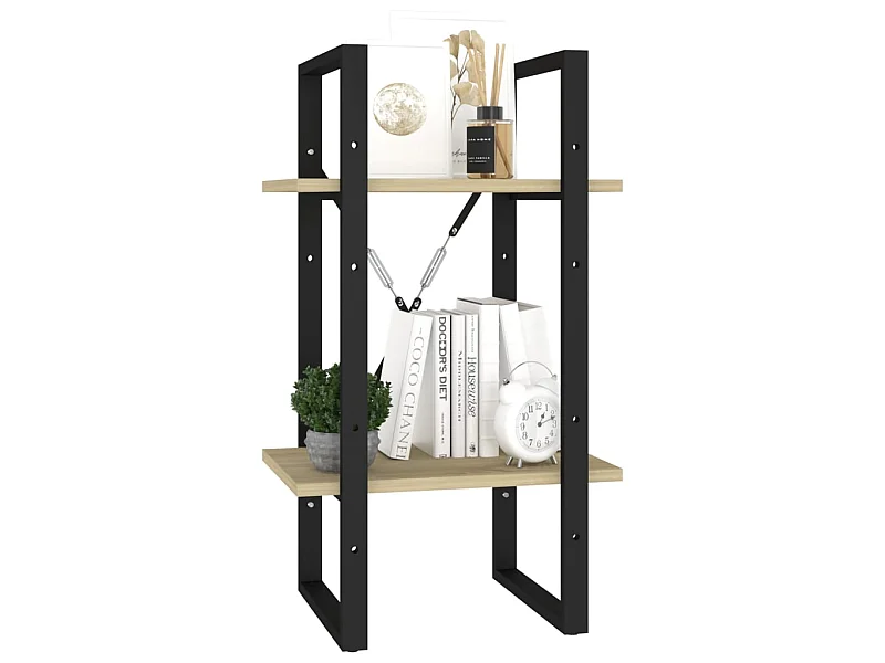 Bibliothèque à 2 niveaux Chêne sonoma 40x30x70