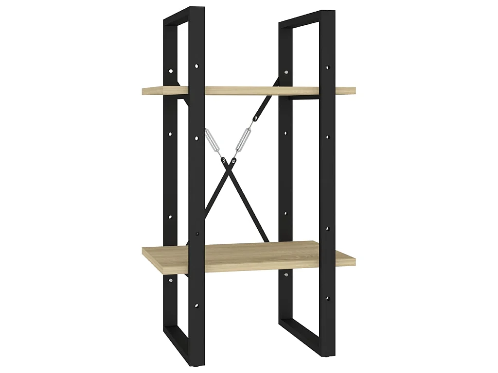 Bibliothèque à 2 niveaux Chêne sonoma 40x30x70