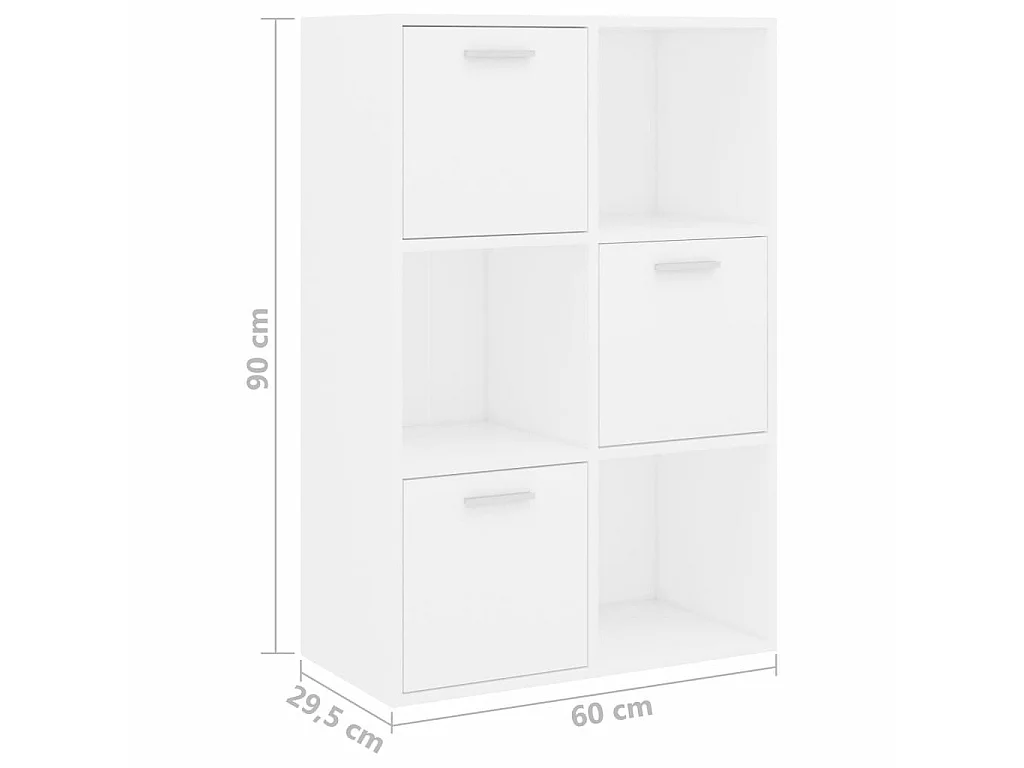 Armoire de rangement Blanc 60x29,5x90