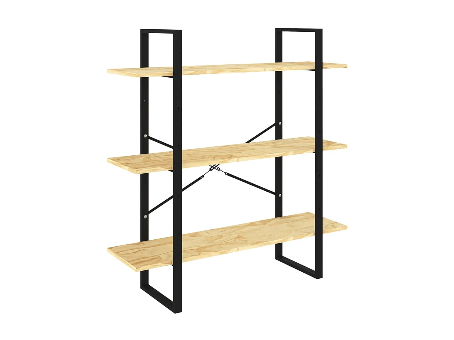 Bibliothèque à 3 niveaux 100x30x105 Bois de pin massif