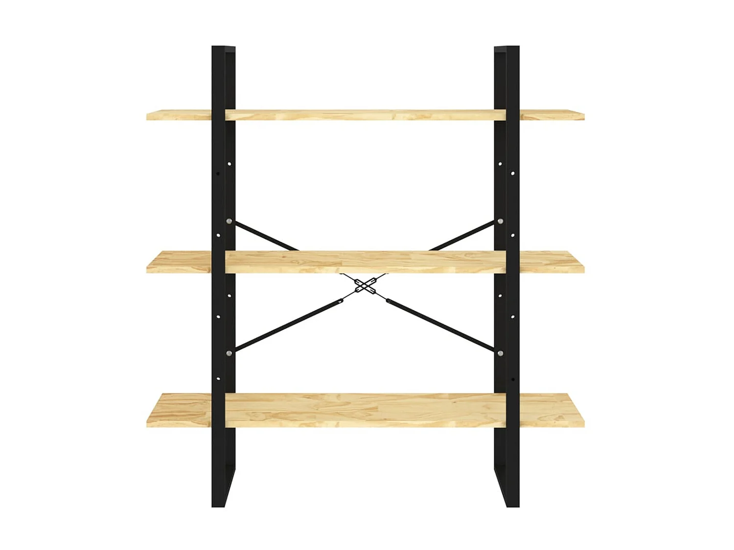 Bibliothèque à 3 niveaux 100x30x105 Bois de pin massif