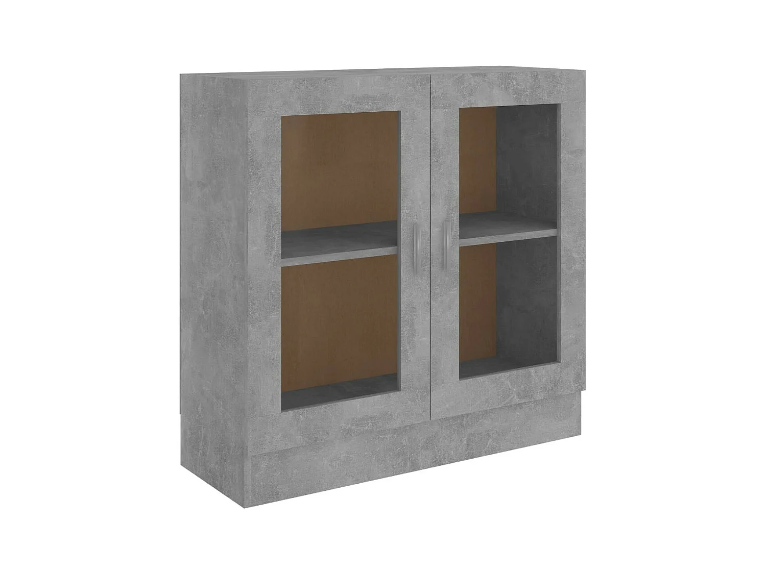 Armoire à vitrine Gris béton 82,5x30,5x80