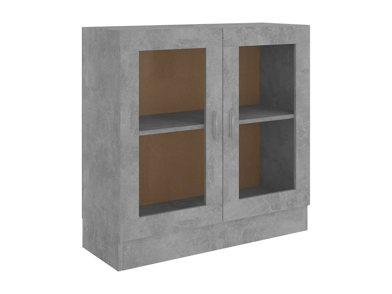 Armoire à vitrine Gris béton 82,5x30,5x80