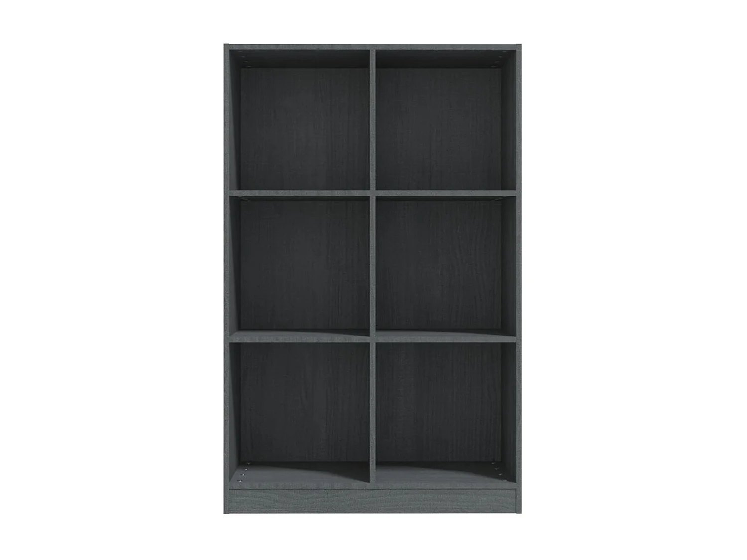 Bibliothèque Gris 70x33x110 Bois de pin massif
