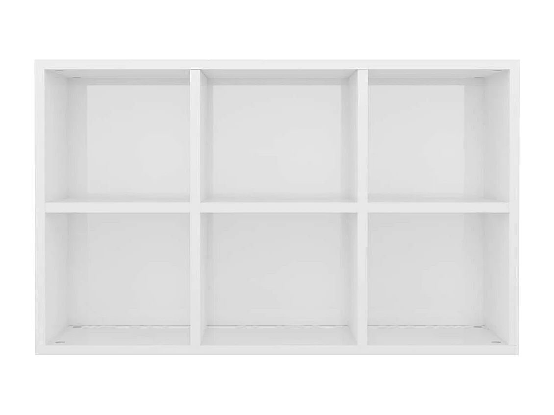 Étagère Blanc brillant 66x30x97,8