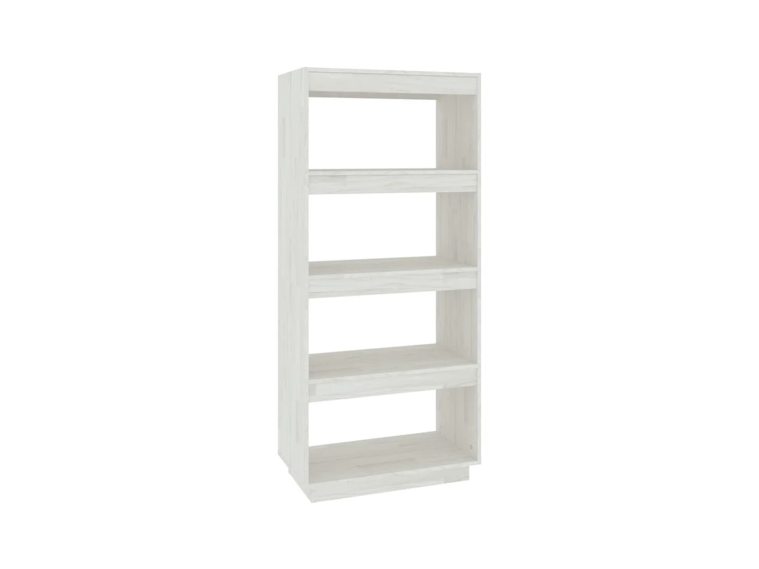 Bibliothèque-Séparateur de pièce Blanc 60x35x135 Pin massif