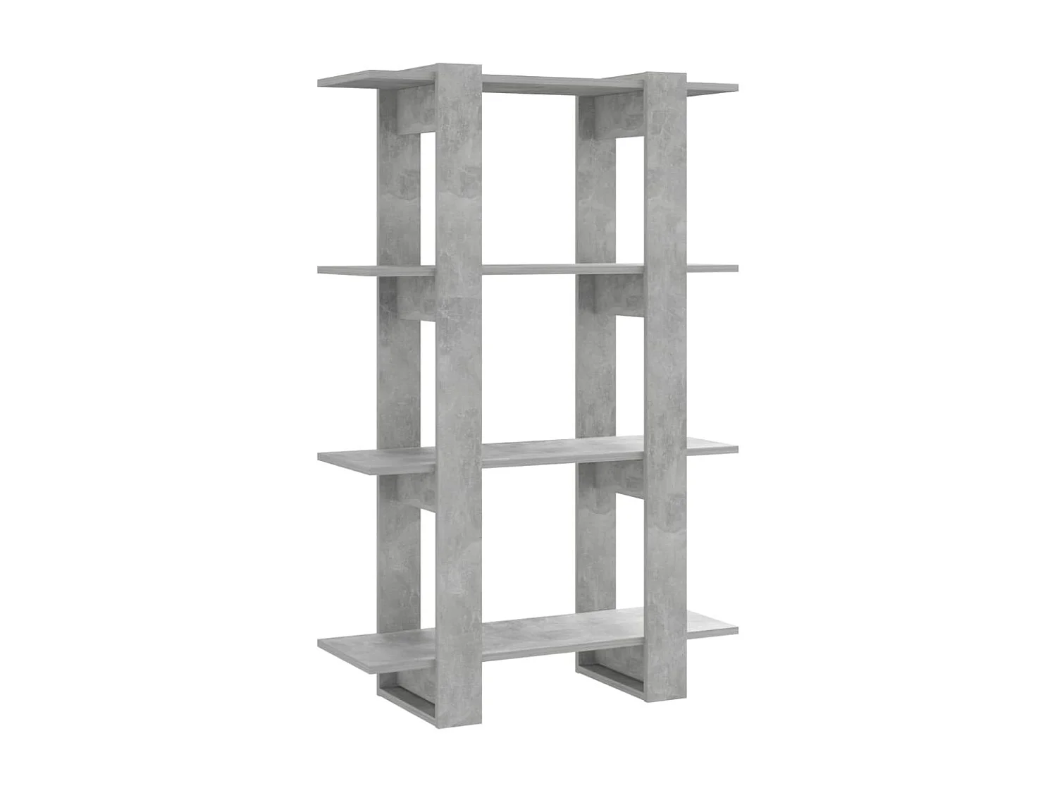 Boekenkast/kamerscherm 80x30x123,5 cm betongrijs