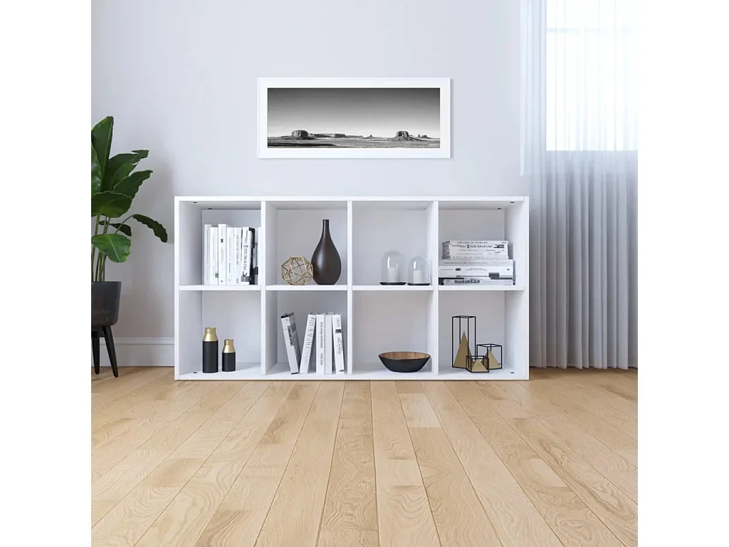 Bibliothèque-Buffet Blanc 66 x 30x130