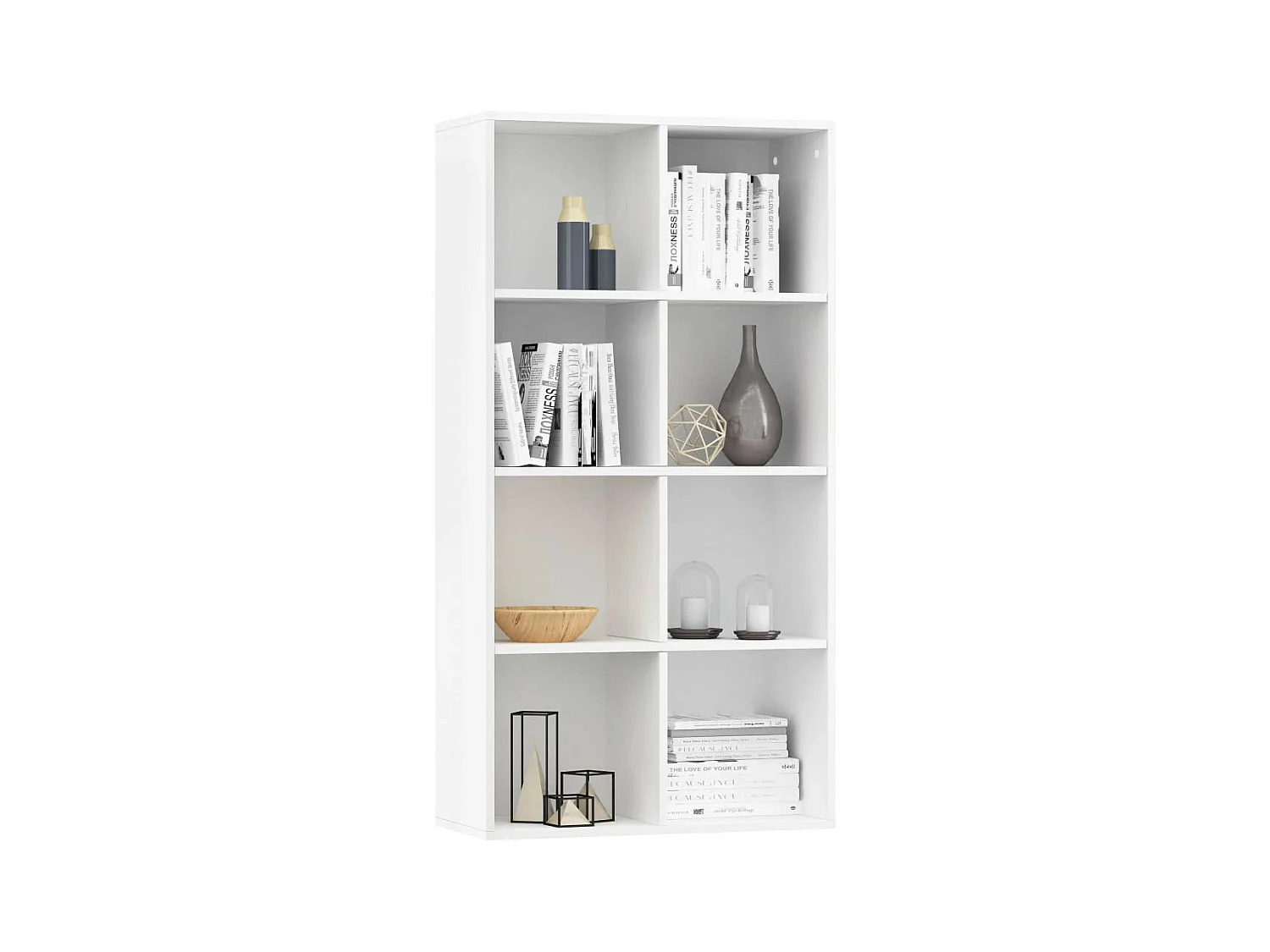Bibliothèque-Buffet Blanc 66 x 30x130