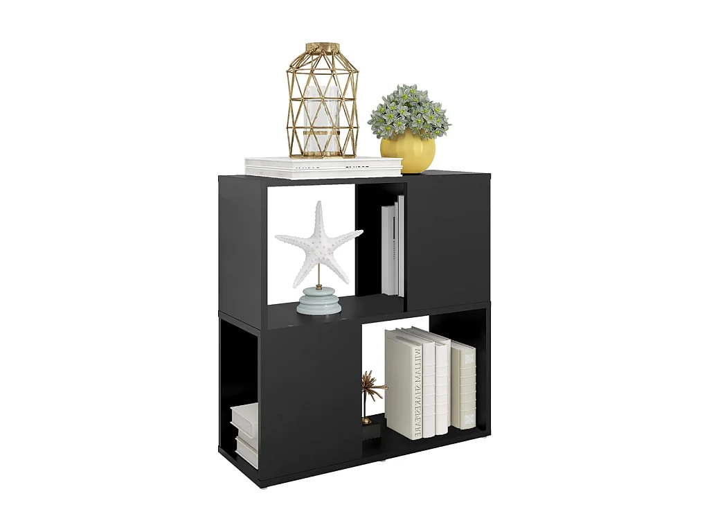 Bibliothèque Noir 60x24x63