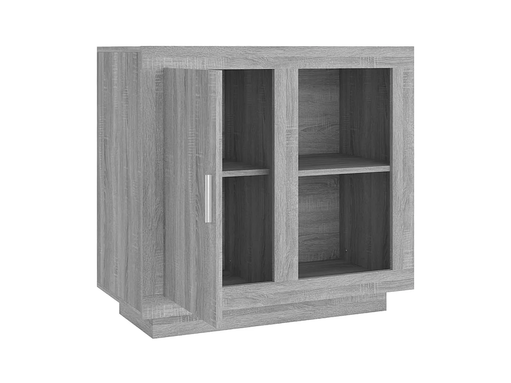 Dressoir 80x40x75 cm grijs sonoma eikenkleurig