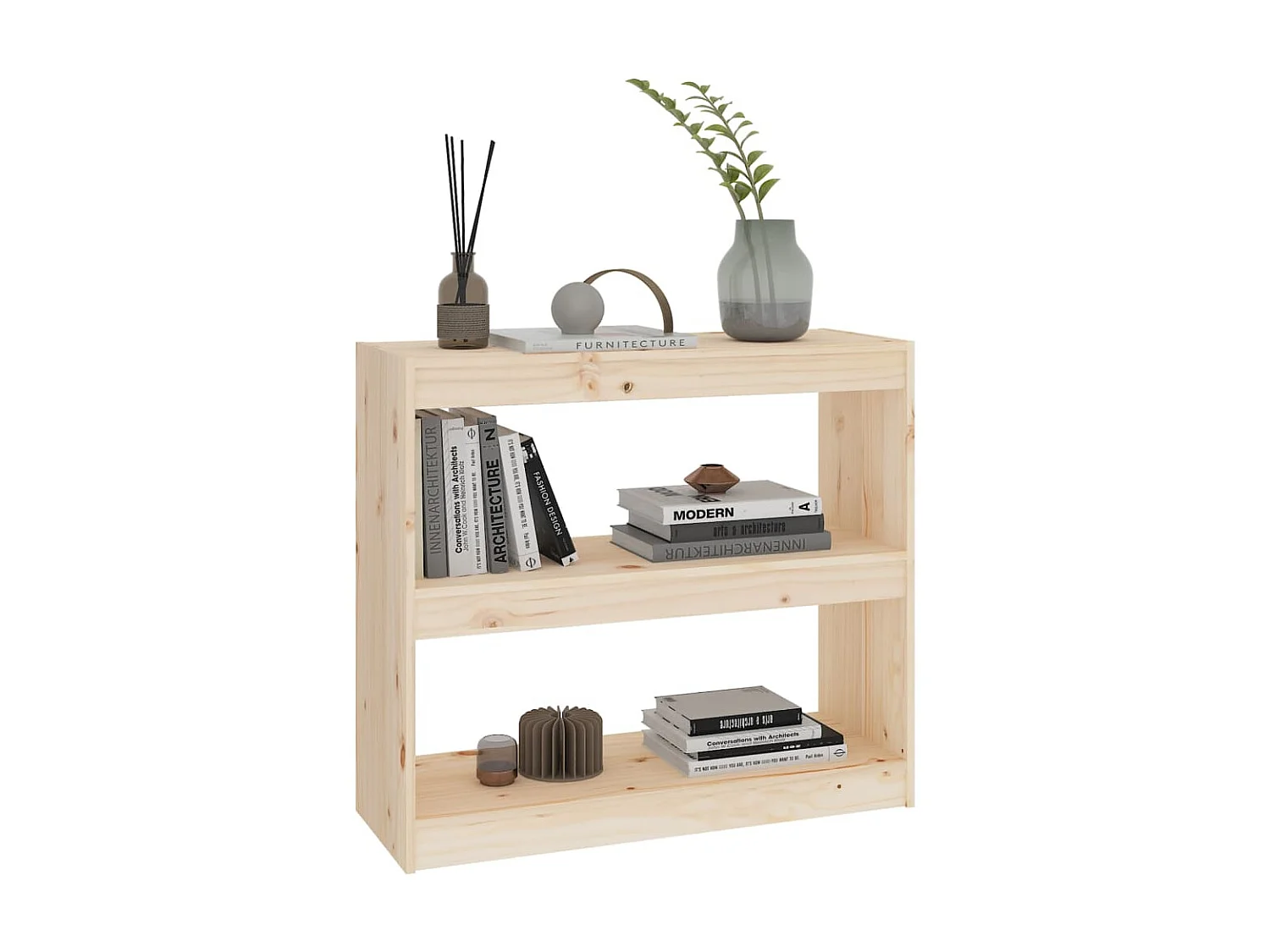 Bibliothèque-Séparateur de pièce 80x30x71,5 Bois de pin