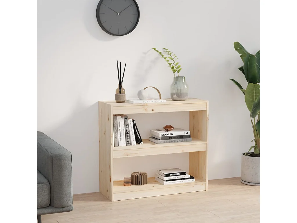 Bibliothèque-Séparateur de pièce 80x30x71,5 Bois de pin
