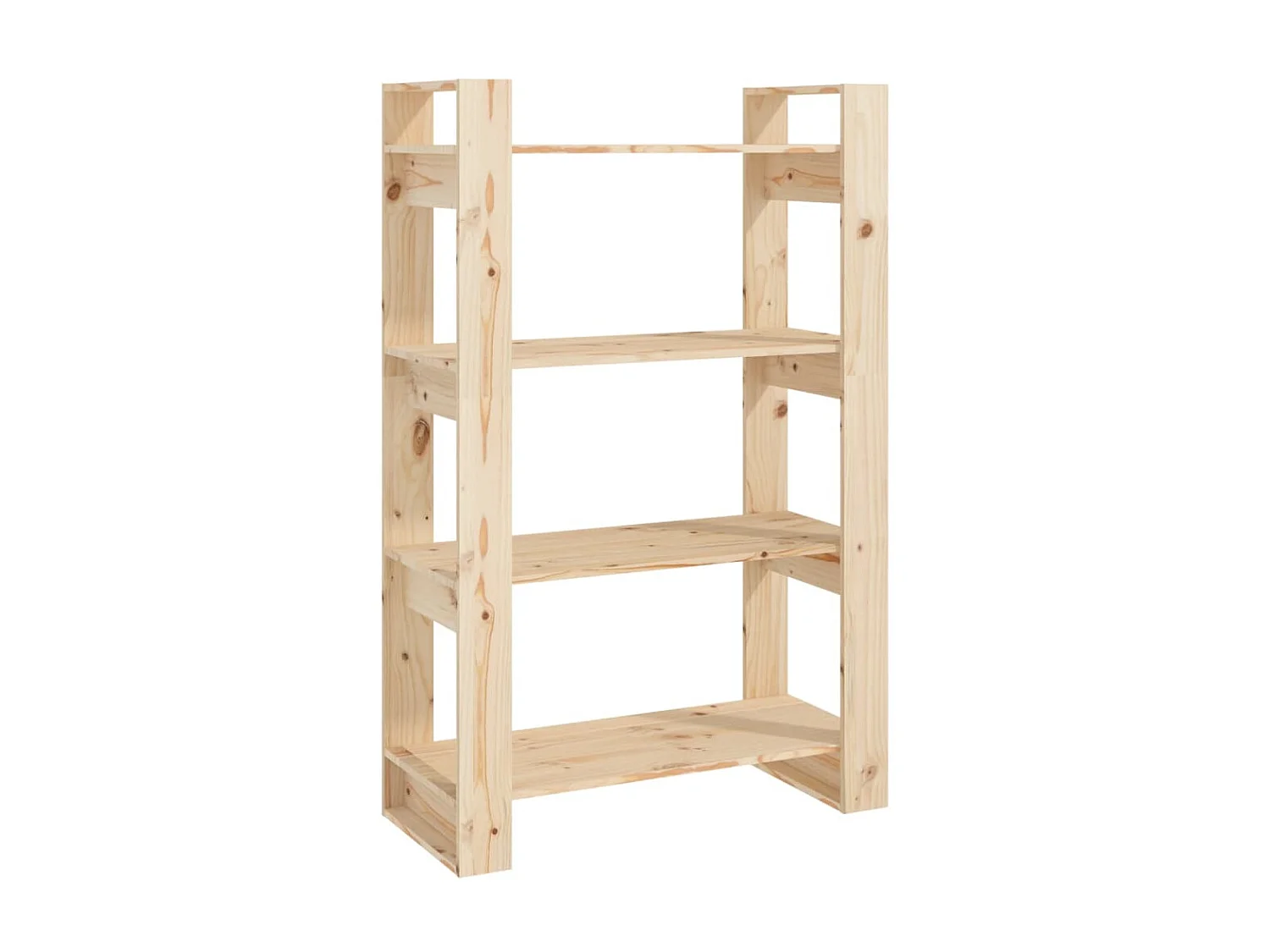 Bibliothèque-Séparateur de pièce 80x35x125 Pin massif