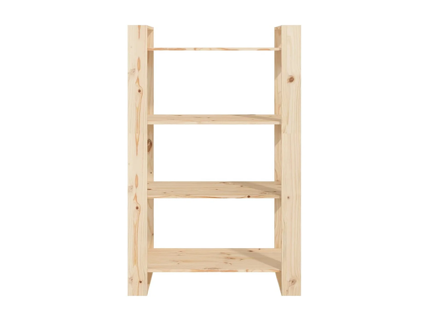 Bibliothèque-Séparateur de pièce 80x35x125 Pin massif