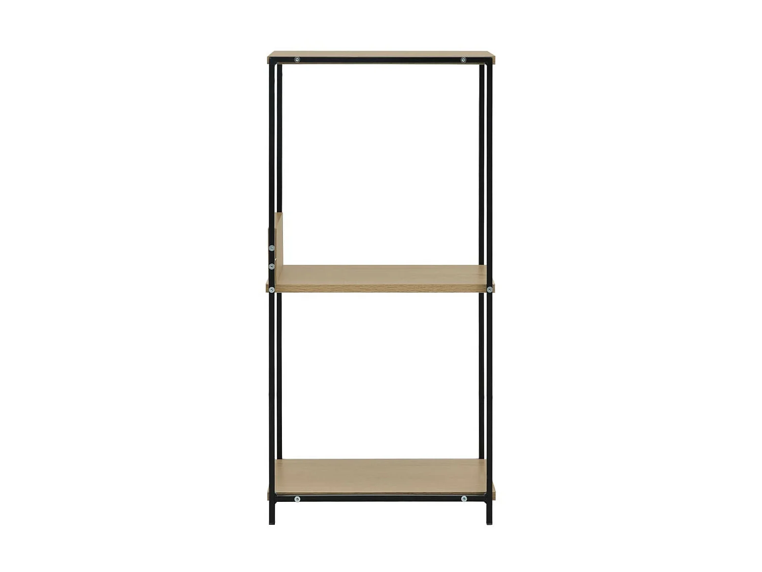 Boekenkast 33,5x39,6x79,7 cm bewerkt hout zwart en eikenkleurig