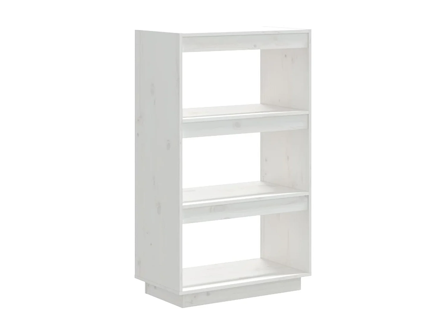 Bibliothèque-Cloison Blanc 60x35x103 Bois de pin massif