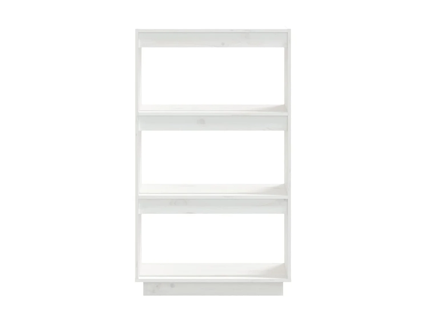 Bibliothèque-Cloison Blanc 60x35x103 Bois de pin massif