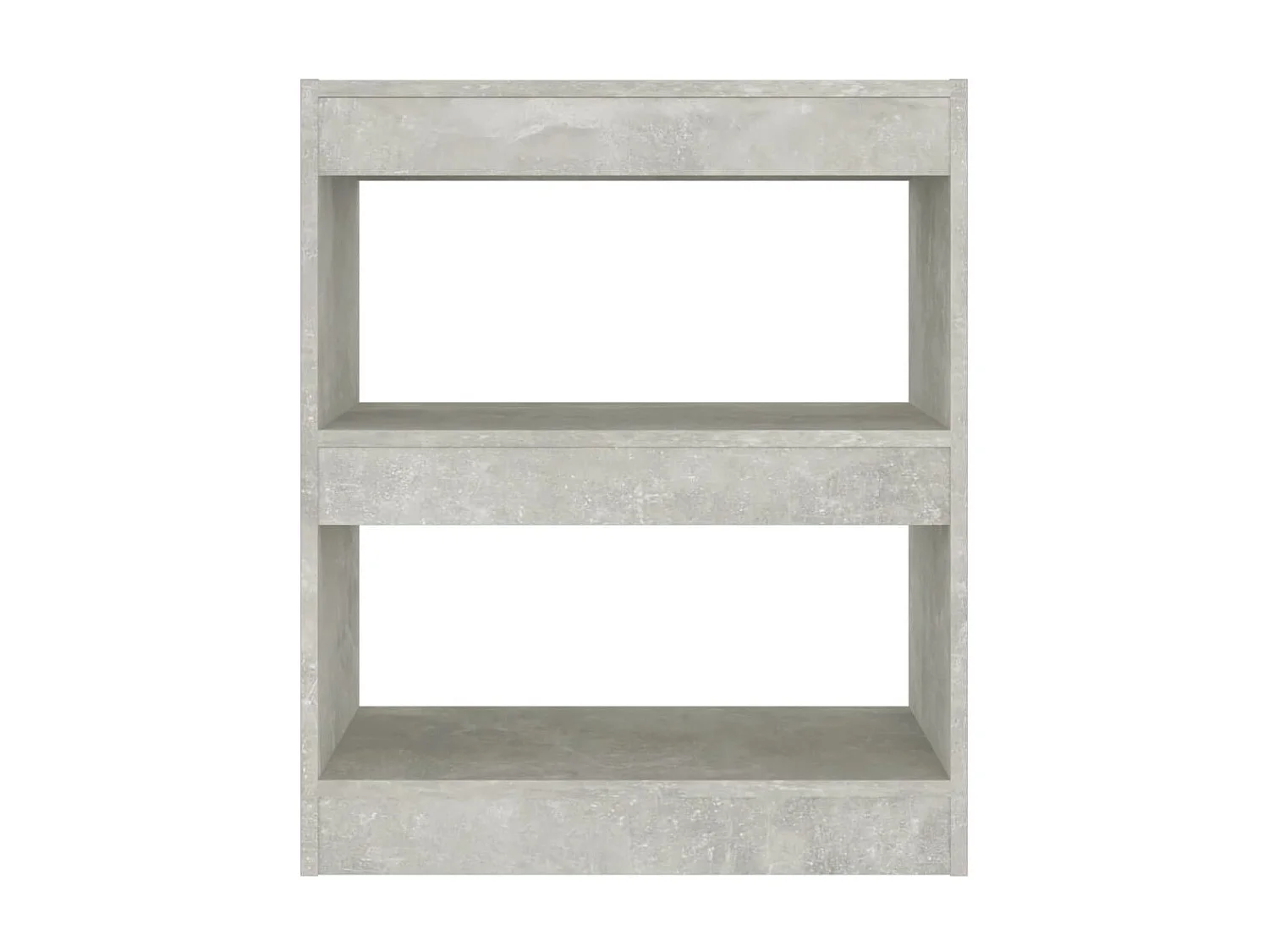 Bibliothèque-Séparateur de pièce Gris béton 60x30x72