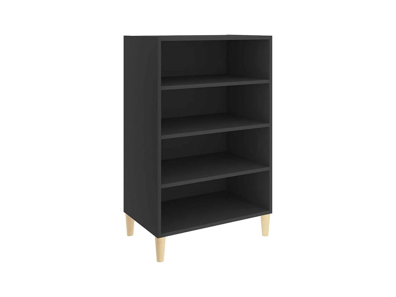 Dressoir 57x35x90 cm bewerkt hout grijs