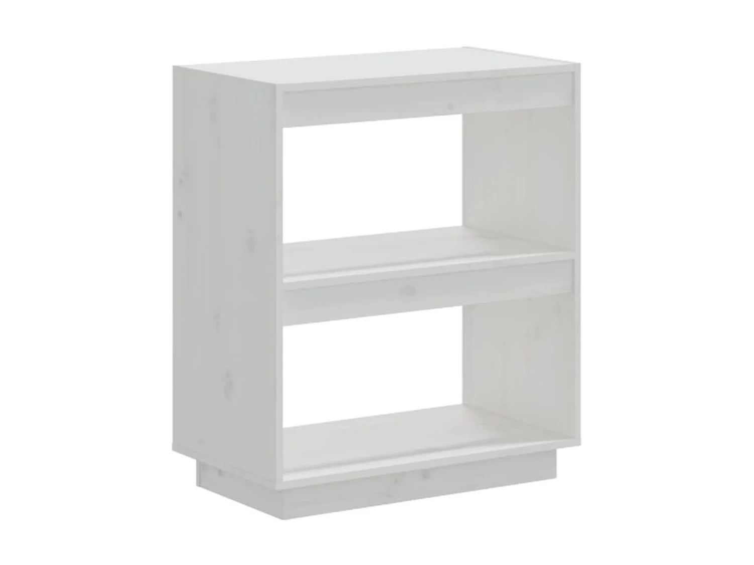 Bibliothèque Blanc 60x35x71 Bois de pin massif