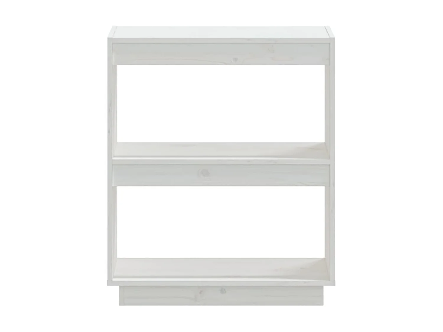 Bibliothèque Blanc 60x35x71 Bois de pin massif