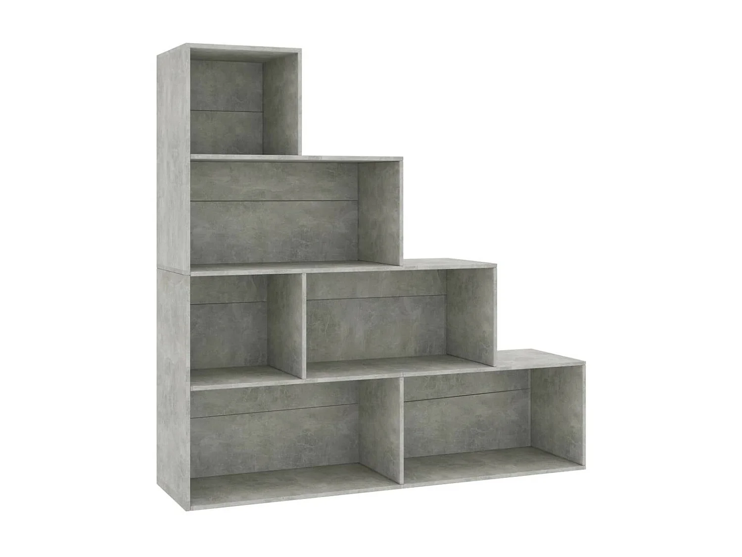 Bibliothèque-Séparateur de pièce Gris béton 155x24x160