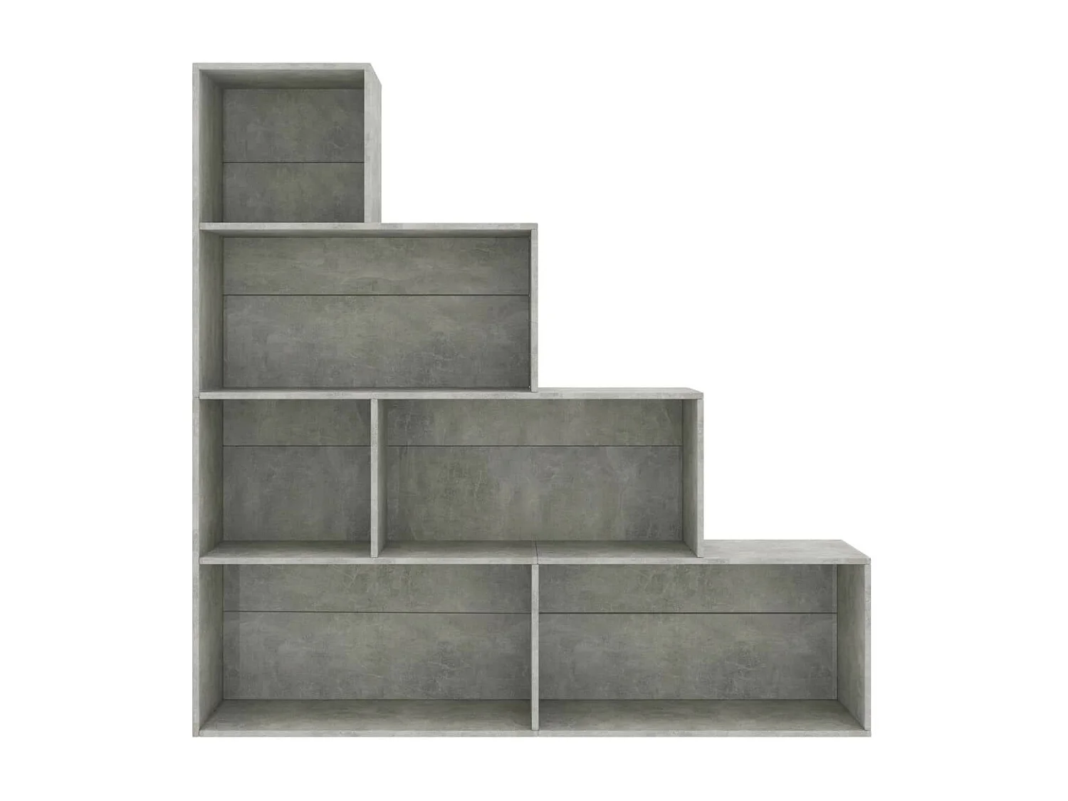 Bibliothèque-Séparateur de pièce Gris béton 155x24x160