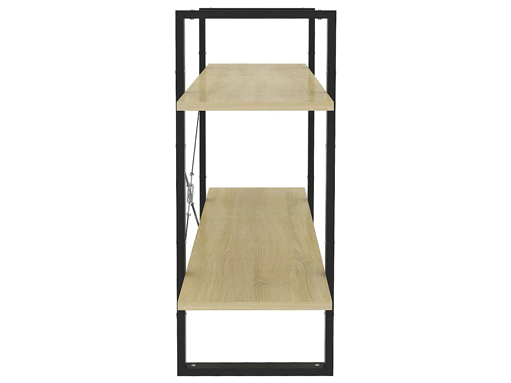 Bibliothèque à 2 niveaux Chêne sonoma 100x30x70