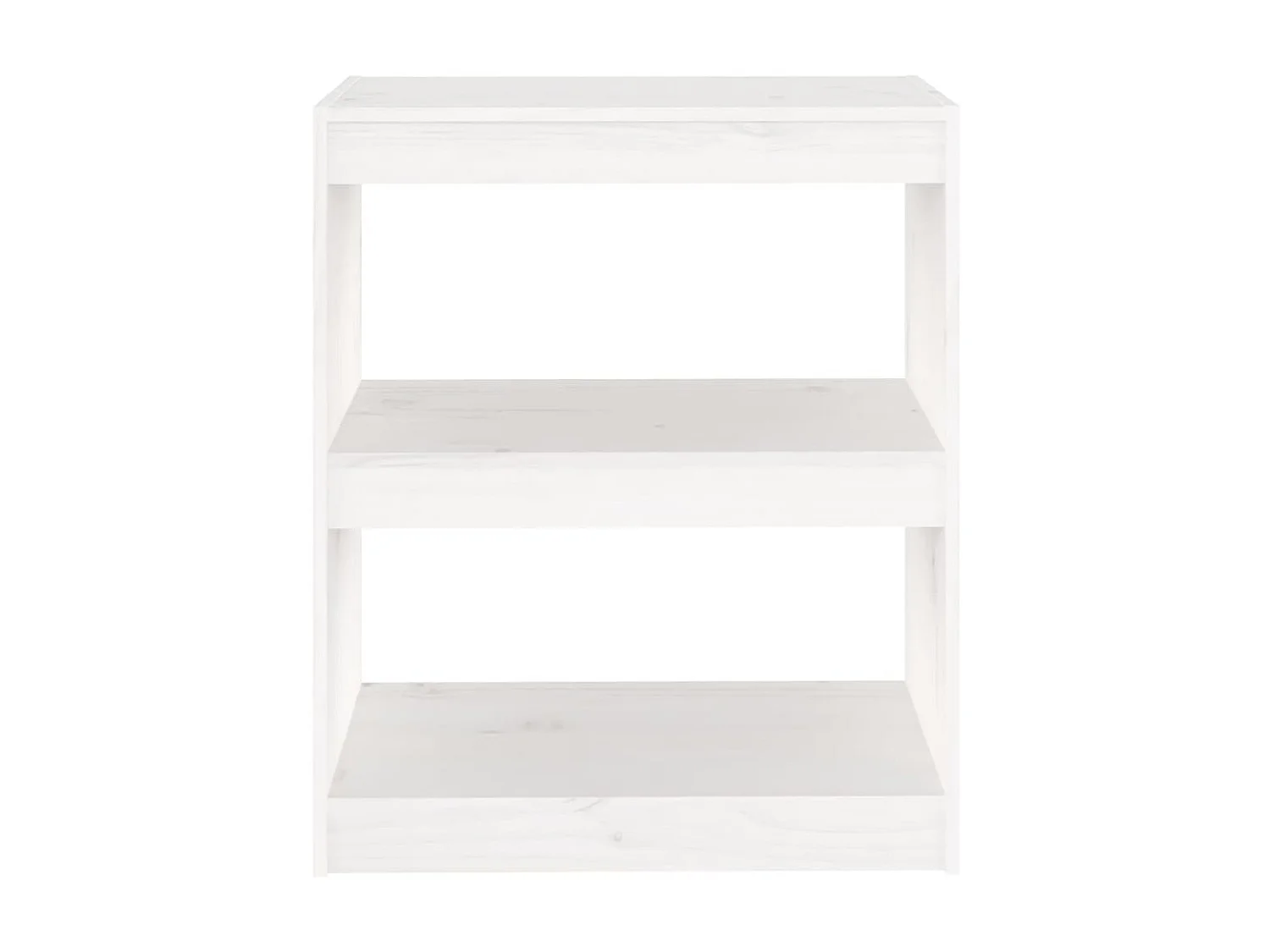 Bibliothèque-Cloison Blanc 60x30x71,5 Bois solide de pin