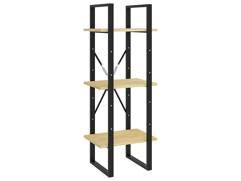 Bibliothèque à 3 niveaux 40x30x105 Bois de pin massif