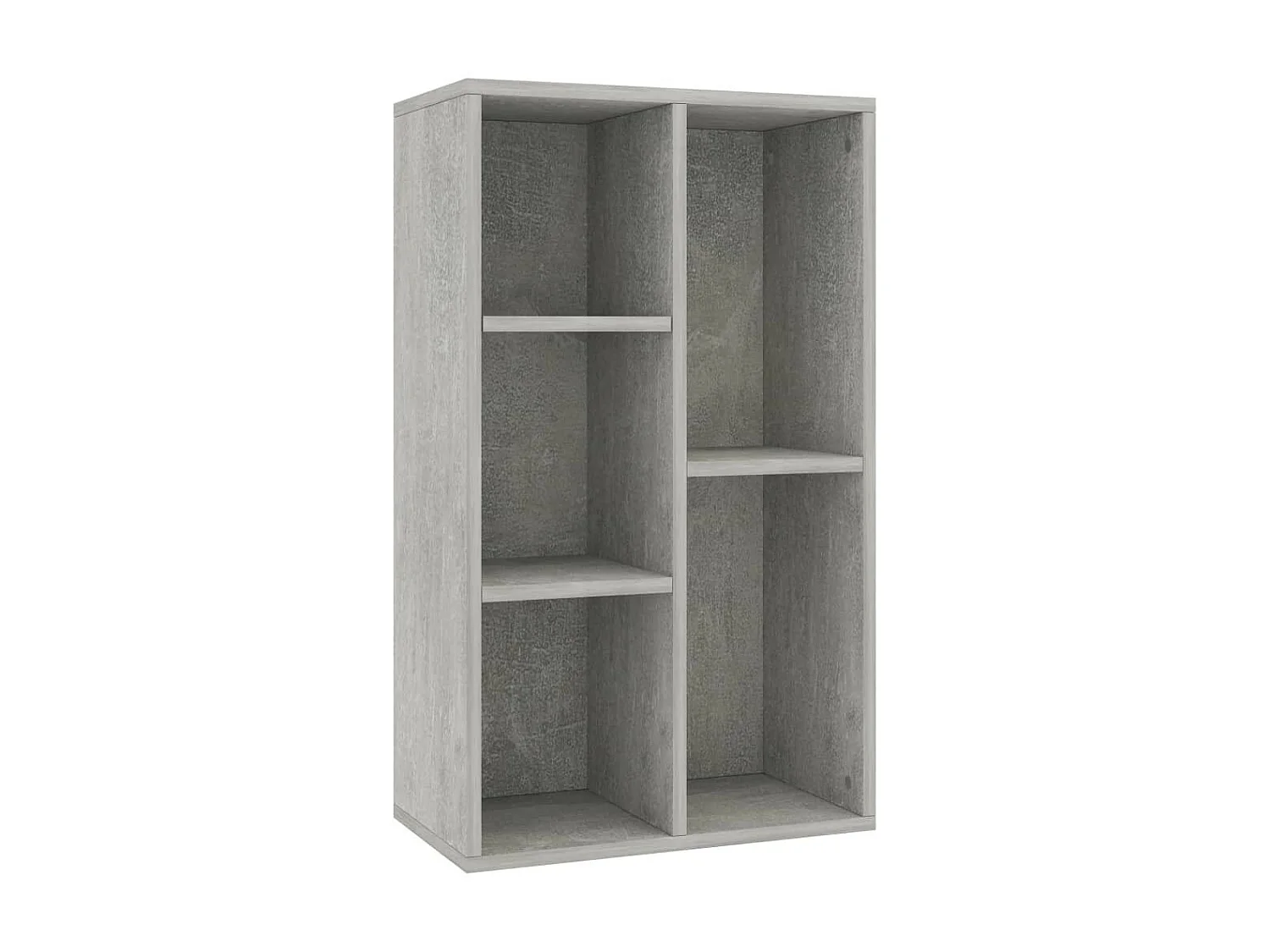 Bibliothèque-Buffet Gris béton 45 x 25x80